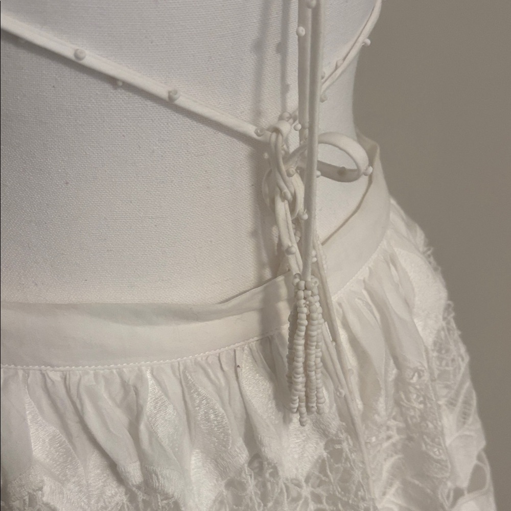 NWT FARM rio white richilier midi dress size small - Picture 5 of 8